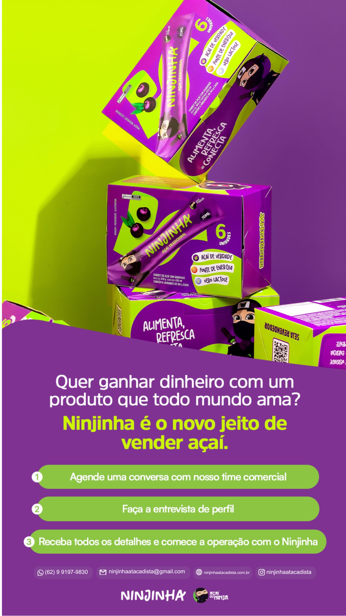 seja um revendedor ninjinha